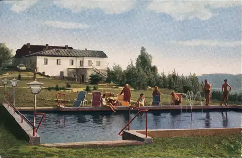 Ansichtskarte Seulbitz-Bayreuth Waldschimmbad 1965