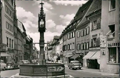 Ansichtskarte Füssen Reichenstraße VW Käfer Beetle 1962