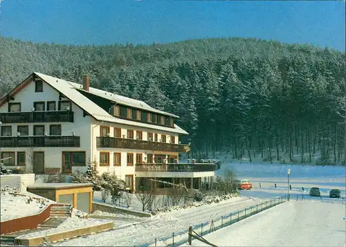 Ansichtskarte Ronshausen Restaurant und Café Waldhotes Marbach 1985