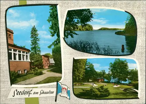 Ansichtskarte Seedorf (Mölln) 3 Bild: See und Anlagen 1972