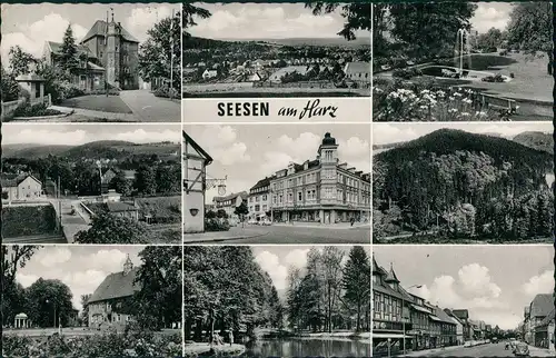 Ansichtskarte Seesen MB: Stadt, Park, Straße 1964