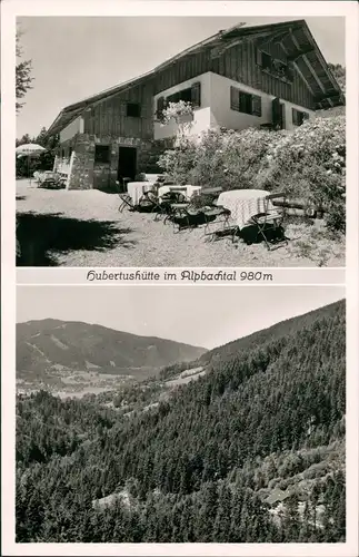 Ansichtskarte Bad Wiessee Hubertushütte Alpbachtal 2 Bild 1964