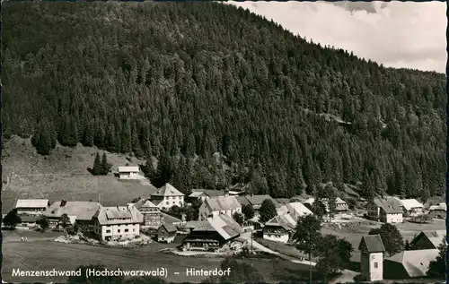 Ansichtskarte Menzenschwand-St. Blasien Hinterdorf - Schwarzwald 1964