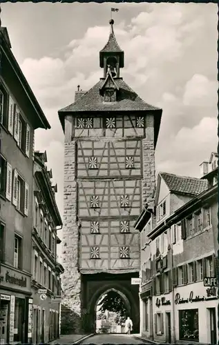 Ansichtskarte Konstanz Cafe, Geschäfte, Schnetz Tor 1964