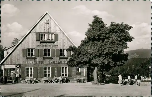 Ansichtskarte Torfhaus (Harz)-Altenau Sporthotel Brockenblick 1961