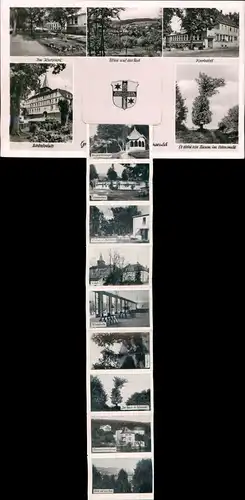 Ansichtskarte Bad König Stadtansichten 1962 Leporello