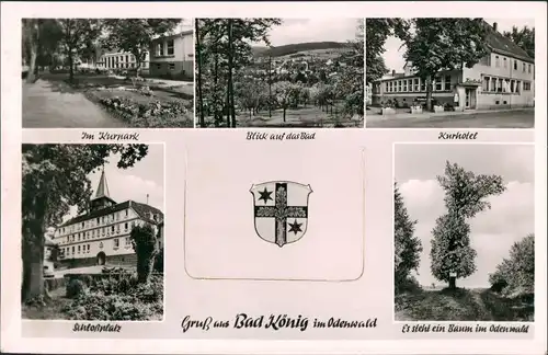 Ansichtskarte Bad König Stadtansichten 1962 Leporello