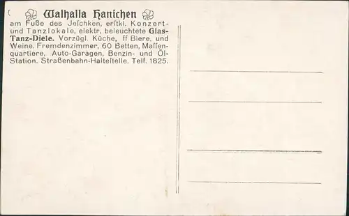 Ansichtskarte Hainichen Saal - Walhalla 1928