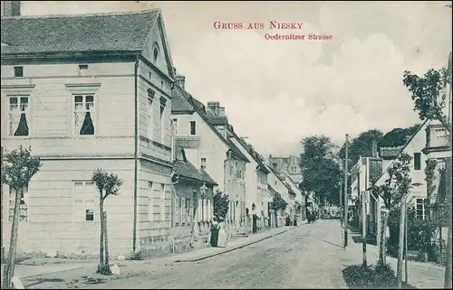 Ansichtskarte Niesky Niska Oedernitzer Strasse 1913