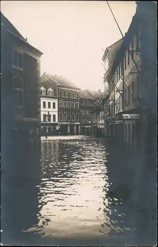 Ansichtskarte Meißen Hochwasser Bärenschänke Straße 1920