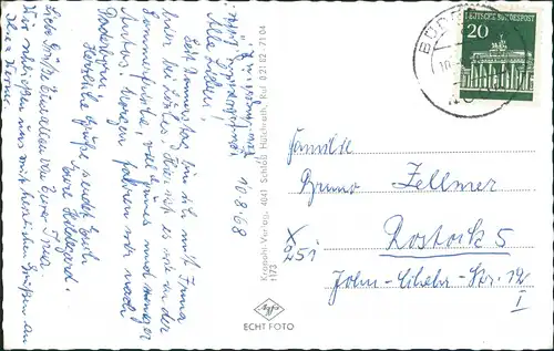 Ansichtskarte Büderich-Meerbusch Am Deutschen Eck, Am Lindenhof uvm 1968