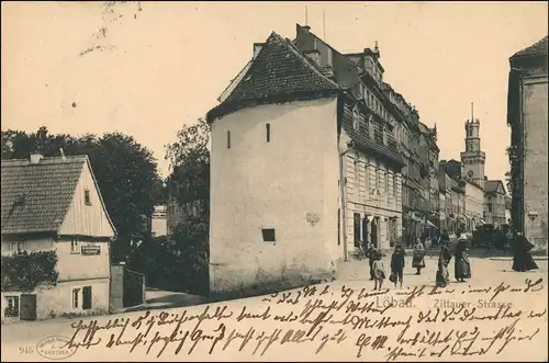 Ansichtskarte Löbau Zittauer Straße 1903