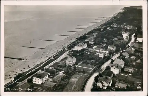 Postcard Henkenhagen Ustronie Morskie Luftbild - Straße b Kolberg Pommern 1937