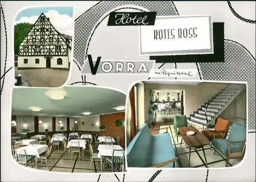 Ansichtskarte Vorra a. d. Pegnitz Restauration Rotes Roß 1968