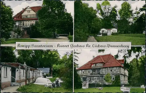 Ansichtskarte Grabow-Lüchow (Wendland) Kneipp Sanatorium - 4 Bild 1961