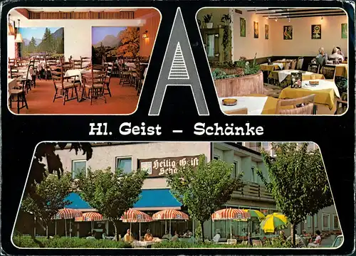Ansichtskarte Bad Füssing MB Cafe - Restaurant - Hl. Geist - Schänke 1977
