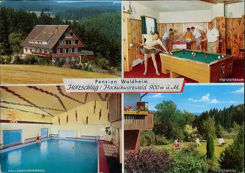 Holzschlag-Bonndorf (Schwarzwald) Pension Waldheim - Innen und Außen 1978