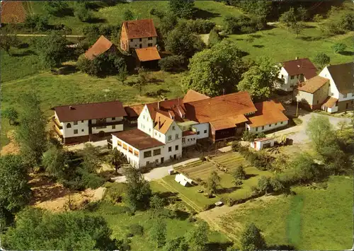 Heimbuchenthal (Spessart Unterfranken) Luftbild Gasthof Heimathenhof 1980