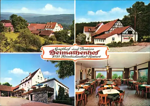 Heimbuchenthal (Spessart Unterfranken) Gasthof Heimathenhof 4 Bild 1978