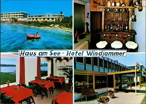 Ansichtskarte Heiligenhafen 4 Bild: Hotel Windjammer 1972