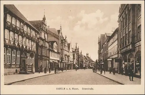 Ansichtskarte Hameln Osterstraße 1922