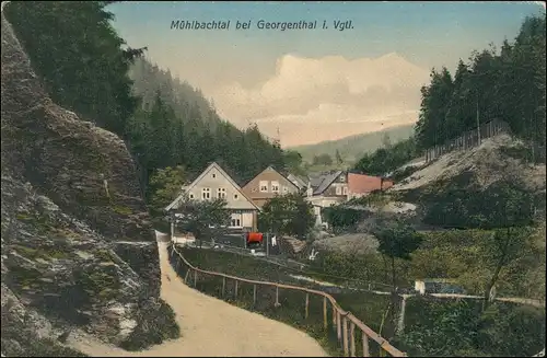 Ansichtskarte Sachsenberg-Georgenthal-Klingenthal Mühlbachtal 1912