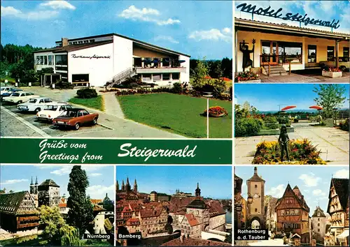 Ansichtskarte Wachenroth Steigerwald Süd Autobahnrasthof MB 1982