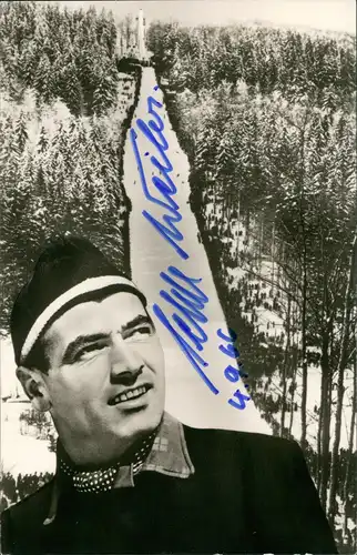 Willingen (Upland) Skispringer orig. Autogramm Mühlenkopfschanze 1963