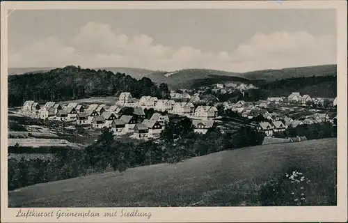 Ansichtskarte Grünenplan-Delligsen mit Siedlung 1940