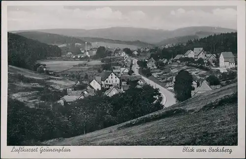 Ansichtskarte Grünenplan-Delligsen Dorfstraße - Fabrik 1953