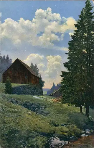 Rehefeld Altenberg (Erzgebirge) Alte Schachtgebäude Schwarzwassertal. 1911