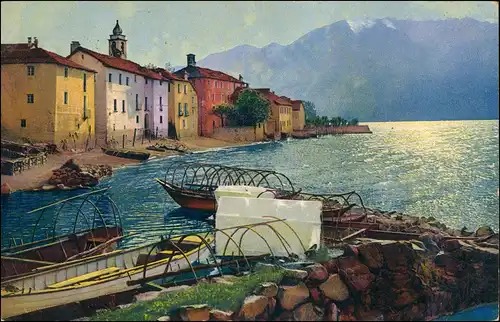 Cartoline Ranzo Stimmungsbild an der Stadt 1915