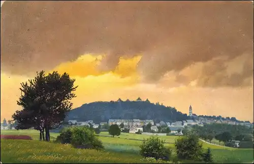 Ansichtskarte Augustusburg Erzgebirge Schloss Augustusburg Stimmungsbild 1916