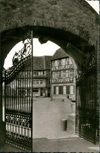 Ansichtskarte Seligenstadt Freihofplatz - Klostertor 1963