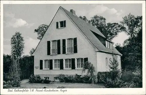 Ansichtskarte Bad Rothenfelde T.W. Privat-Kinderheim Heyer 1955