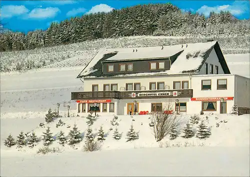 Züschen-Winterberg BERGHOTEL EXNER Restaurant Café, Sonnenterrasse 1970