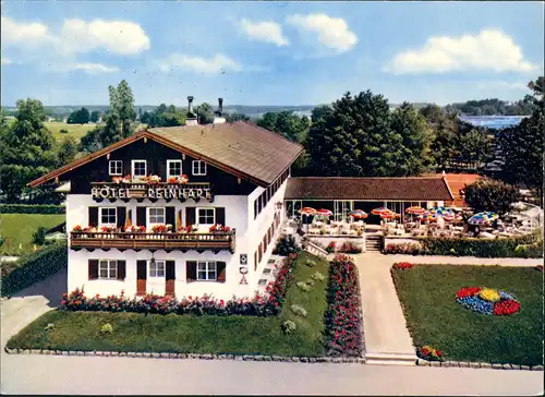 Ansichtskarte Prien Hotel Reinhart Golf-Hotel am Chiemsee 1968
