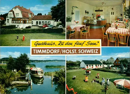 Malente Gasthaus Zu den Fünf Seen Ortsteil TIMMDORF Holst. Schweiz 1979