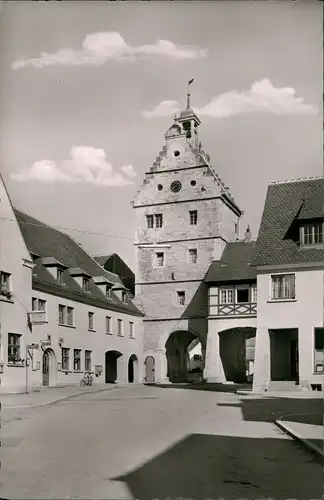 Ansichtskarte Ilshofen Stadttor, Straße Gasthof zur Post 1963