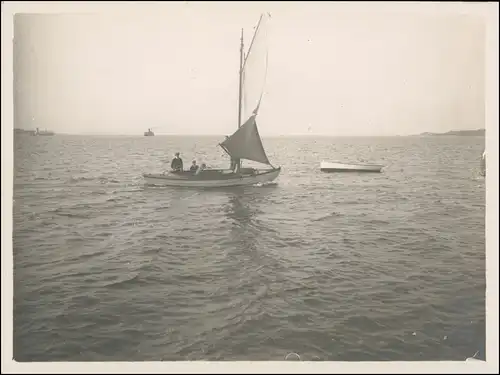 Schifffahrt - Segelschiffe/Segelboote Bürgermeister mit Kind 1914 Privatfoto