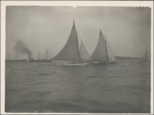Schiffe/Schifffahrt - Segelschiffe/Segelboote  Dampfer 1913 Privatfoto