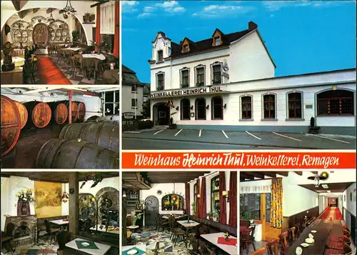 Remagen Altdeutsche Weinstube Sankt-Urban Alte Straße 2 Mehrbildkarte 1987