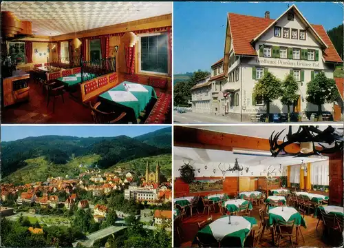 Forbach (Baden) GASTHOF PENSION GRÜNER HOF im Murgtal Innnen & Außen 1974