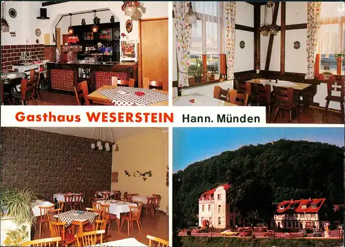 Hannoversch Münden Hann. Münden Gasthaus Gaststätte Weserstein  1990