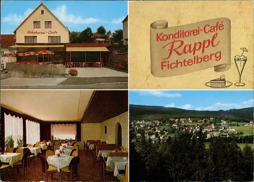 Fichtelberg (Oberfranken) Konditorei Café Adolf Rappl Fichtelberg  1975