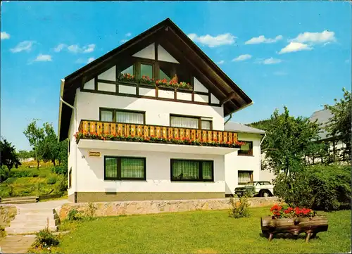 Ansichtskarte Oberhundem Unterkunft Pension Schöttes Dorfstraße 33 1975