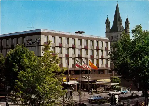 Ansichtskarte Köln HOTEL MONDIAL Bechergasse 10, 5000 Köln 1 1980