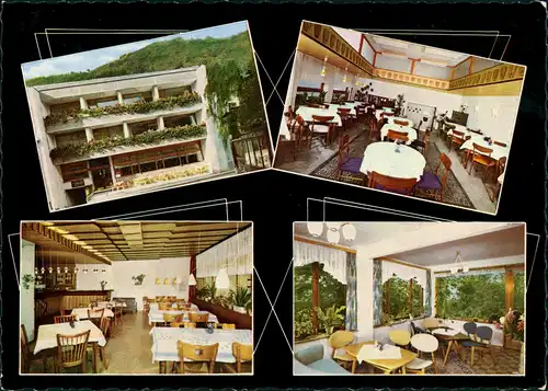 Ansichtskarte Waldbreitbach Hotel 4 Jahreszeiten Innenansichten & Außen 1966