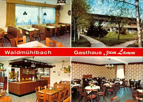 Billigheim Gasthaus Pension  Gästehaus Friedrichsruh OT Waldmühlbach 1970