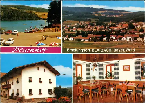 Ansichtskarte Blaibach Mehrbild-AK mit Bauernhof Urlaub S. Raab Plarnhof 1970